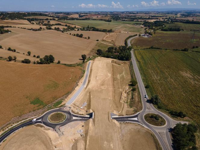 Chantier de construction de l’autoroute A69, à Verfeil (Haute-Garonne), le 2 septembre 2024.