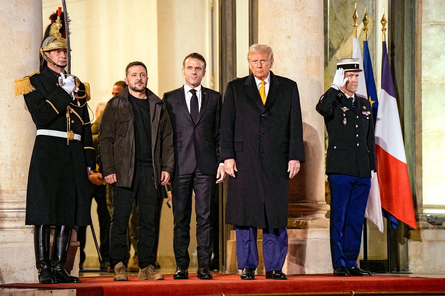Zelensky, Macron and Trump were at the Elysée together. Does anyone care?
