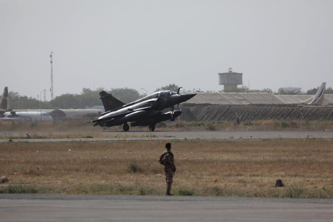 Un avion Mirage de l’armée française à N’Djamena, le 22 décembre 2018. 