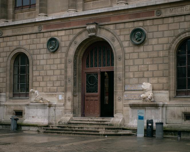 Entrée au Palais des Études de l'Ecole des Beaux-Arts de Paris, le 26 janvier 2023.