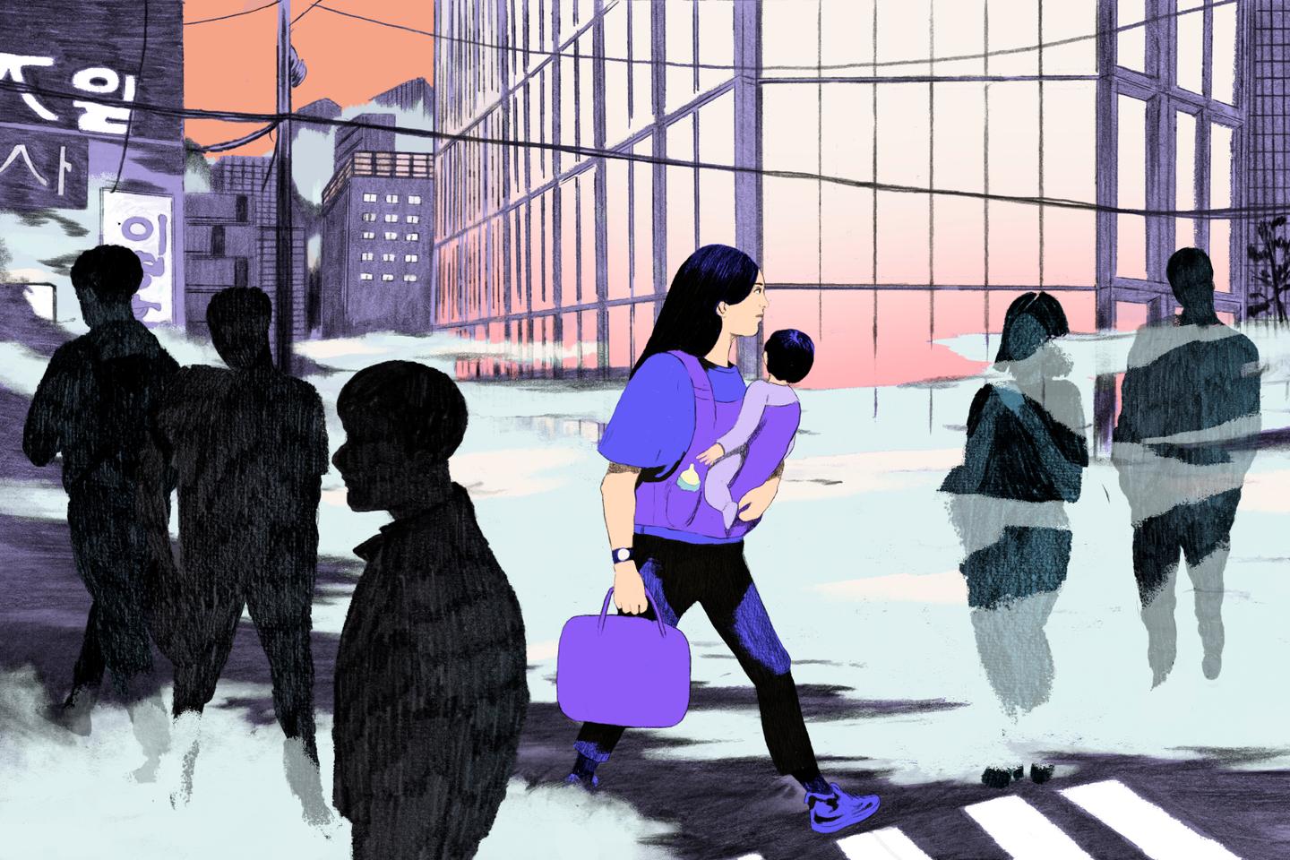 In South Korea, divorced mothers live under strain
