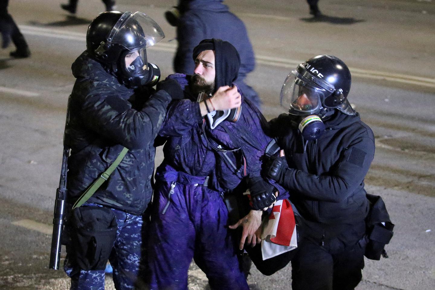 Macron urges release of Georgian protesters in call with Ivanishvili