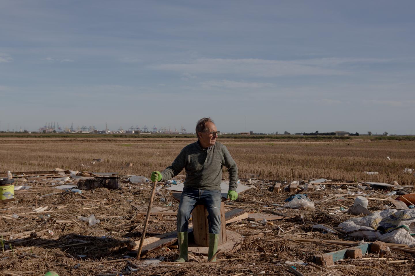 Valencia's Albufera nature reserve polluted by tonnes of waste after the devastating floods