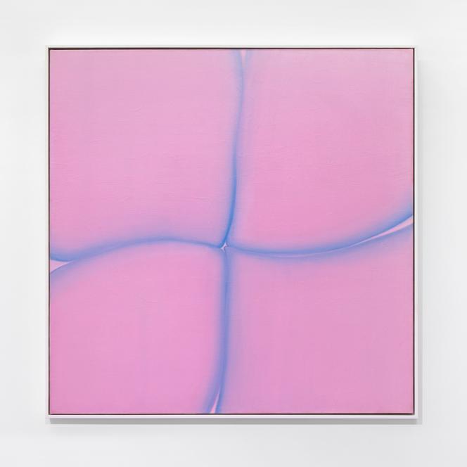 « Bribes de corps (Pink Feeling Blue) » (1973), d'Huguette Caland.