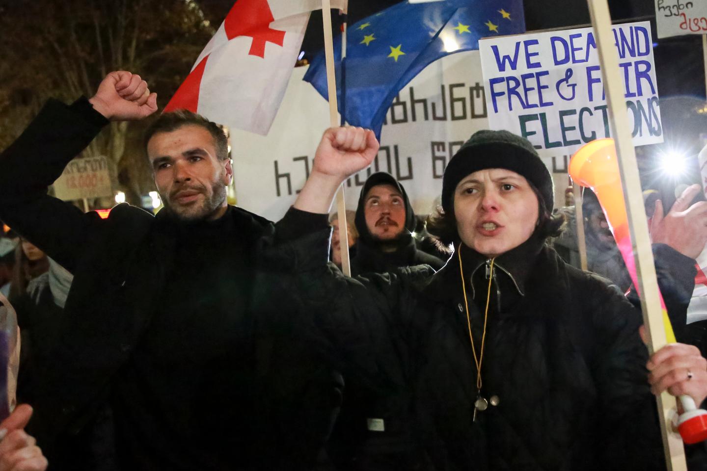 Georgia crisis deepens as governing party set to install former footballer as president