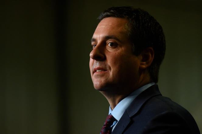 O então congressista norte-americano Devin Nunes em Bakersfield, Califórnia, em 19 de fevereiro de 2020.