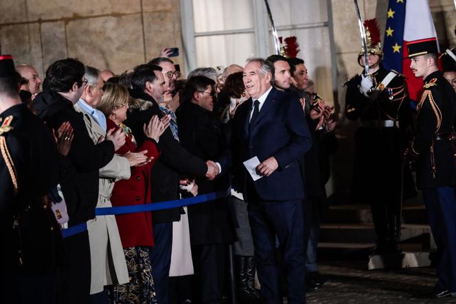 Le premier ministre, François Bayrou, le jour de la cérémonie de passation des pouvoirs, à l’hôtel de Matignon, à Paris, le 13 décembre 2024.