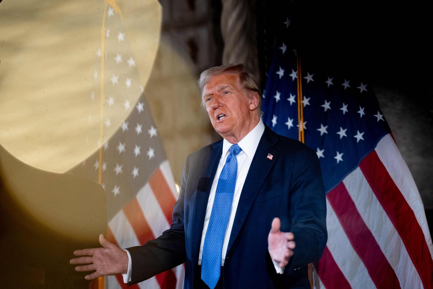 Trump weighs in on NYC mayor, vaccines and drones during first press speech since election win