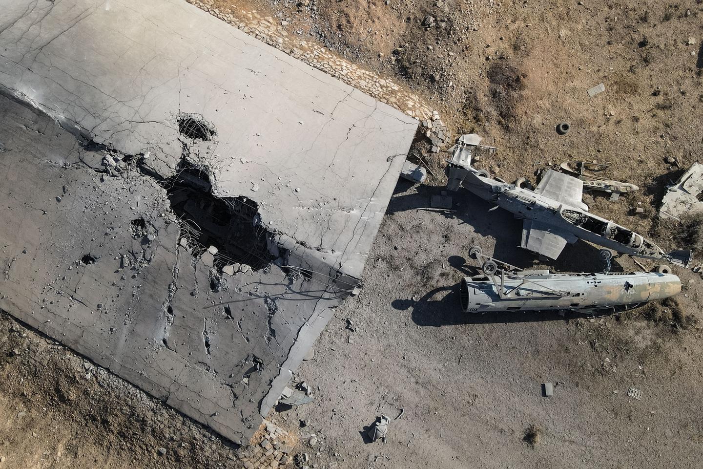 Syrian military arsenal destroyed by Israeli bombardments