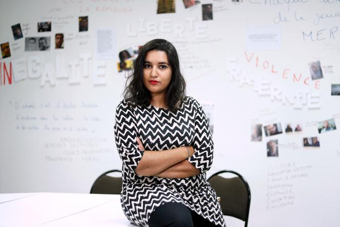 Nassira El Moaddem, diretora do “Bondy Blog”, em Bondy em 14 de setembro de 2016.