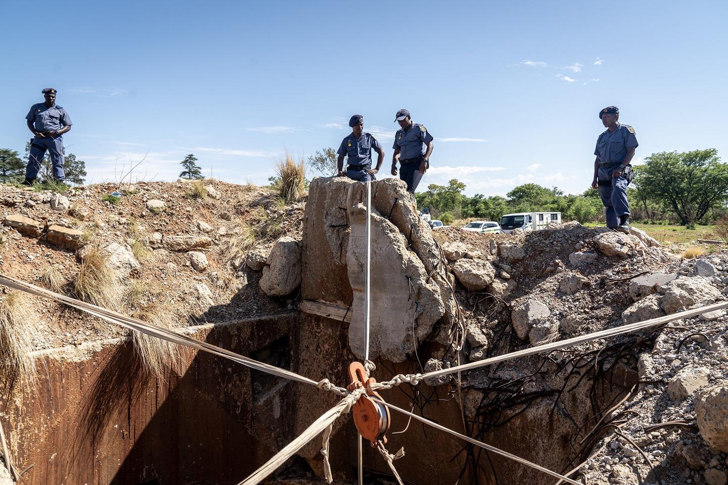 In South Africa, hundreds of illegal miners have been trapped for over a month
