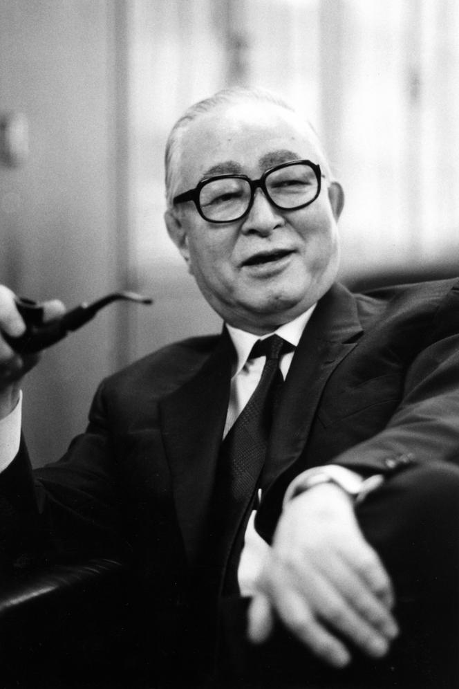 Le président du Yomiuri Shimbun, Tsuneo Watanabe, à Tokyo, le 11 juillet 1991.