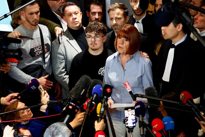 Gisèle Pelicot, après le verdict du procès de Dominique Pelicot et de 50 coaccusés, au palais de justice d’Avignon, le 19 décembre 2024.