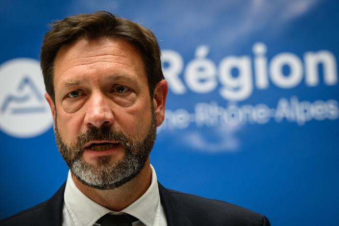 Fabrice Pannekoucke, 5 de setembro de 2024 em Lyon, após sua eleição como presidente do conselho regional de Auvergne-Rhône-Alpes.