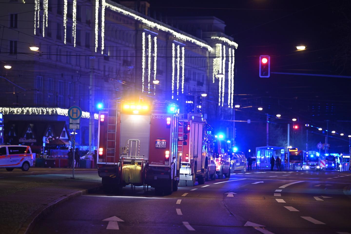 People injured as car drives into a Christmas market in Germany