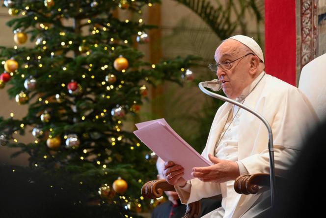 Le pape François, le 21 décembre 2024, au Vatican, à Rome.