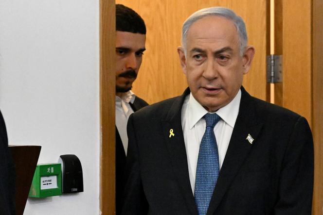 Israeli Prime Minister Benjamin Netanyahu arrives at the district court in Tel Aviv on December 23, 2024, to attend the fifth day of testimony in his trial on corruption charges.