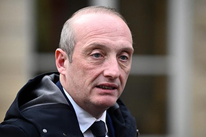 Laurent Marcangeli, em Matignon, em Paris, em 26 de novembro de 2024.