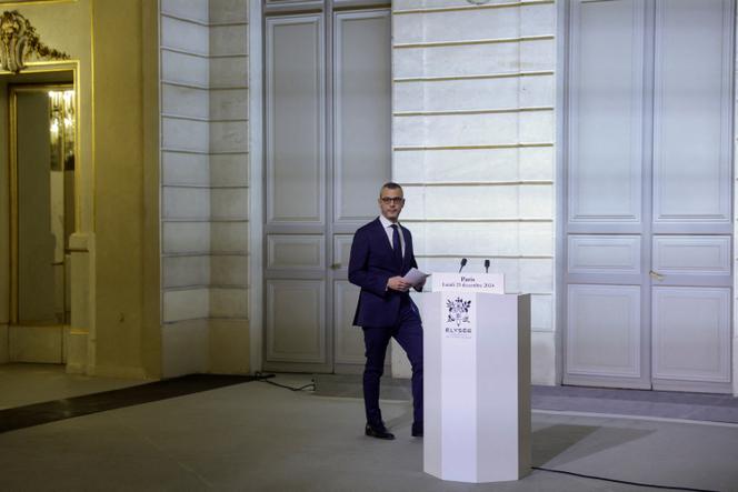 Le secrétaire général de la présidence française, Alexis Kohler, au palais de l’Elysée, le 23 décembre 2024.