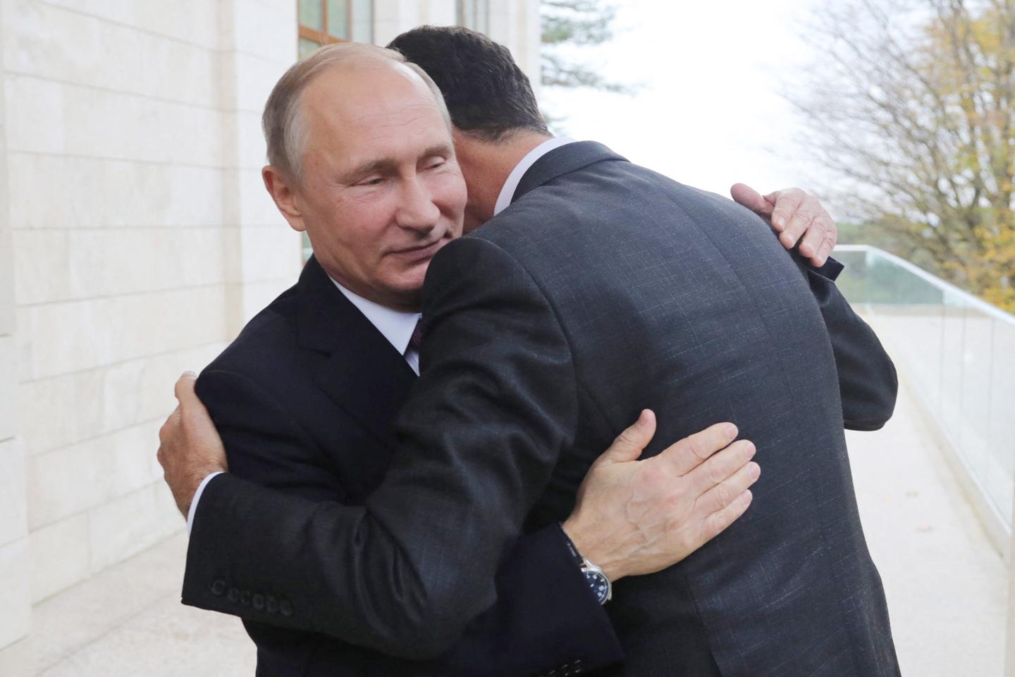Bashar al-Assad, Putin's refugee