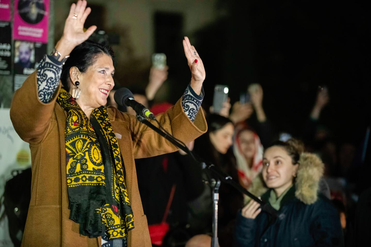 Salomé Zurabishvili, Georgia's president who defies Russian rule
