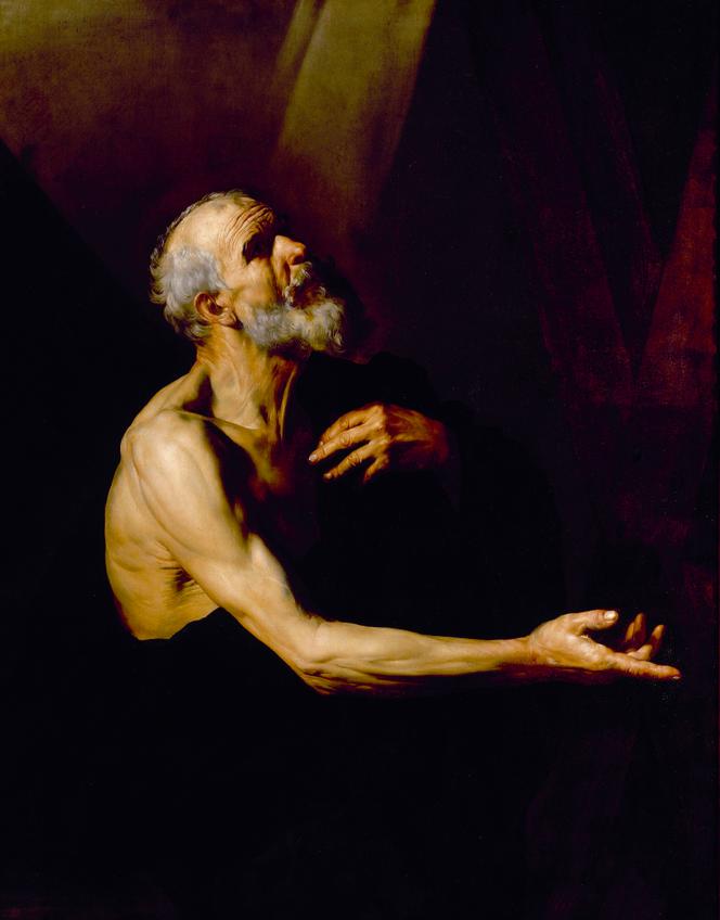 Jusepe de Ribera, Saint André en prière, 1615-1618. Huile sur toile, 132×107,5 cm.