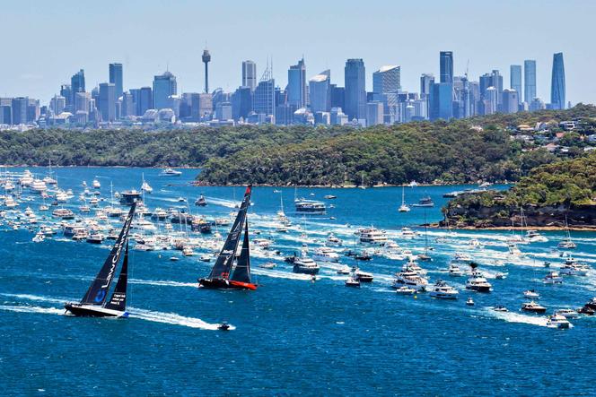 Rolex Sydney Hobart Yacht Race, no porto de Sydney, 26 de dezembro de 2024.