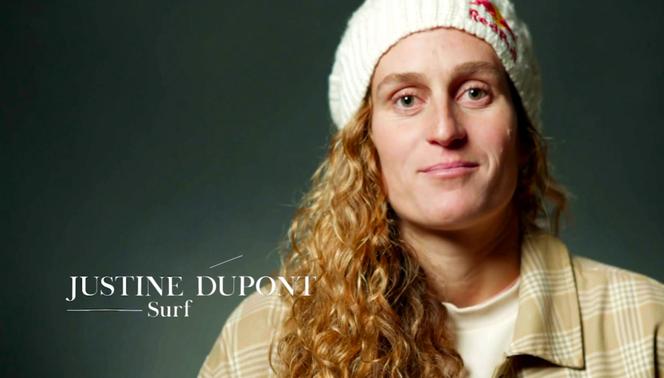Justine Dupont, surfeuse, image extraite du documentaire « Open Brain, dans le cerveau des athlètes », de Yannick Adam de Villiers.