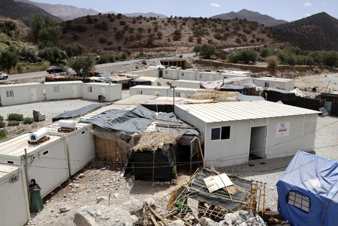 Douar Imaounane, dans la province marocaine d’El-Haouz, dans les montagnes du Haut-Atlas au sud de Marrakech, le 5 septembre 2024, près d’un an après le séisme.