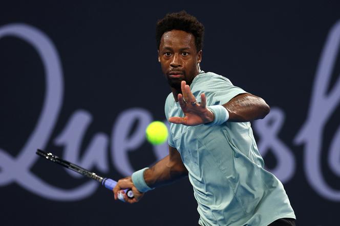Gaël Monfils, durante o torneio em Brisbane (Austrália), 2 de janeiro de 2025. 
