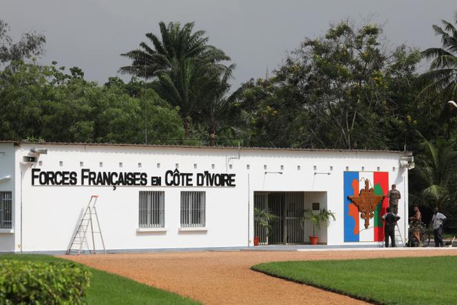 A base militar francesa de Port-Bouët, em Abidjan, em 2019.