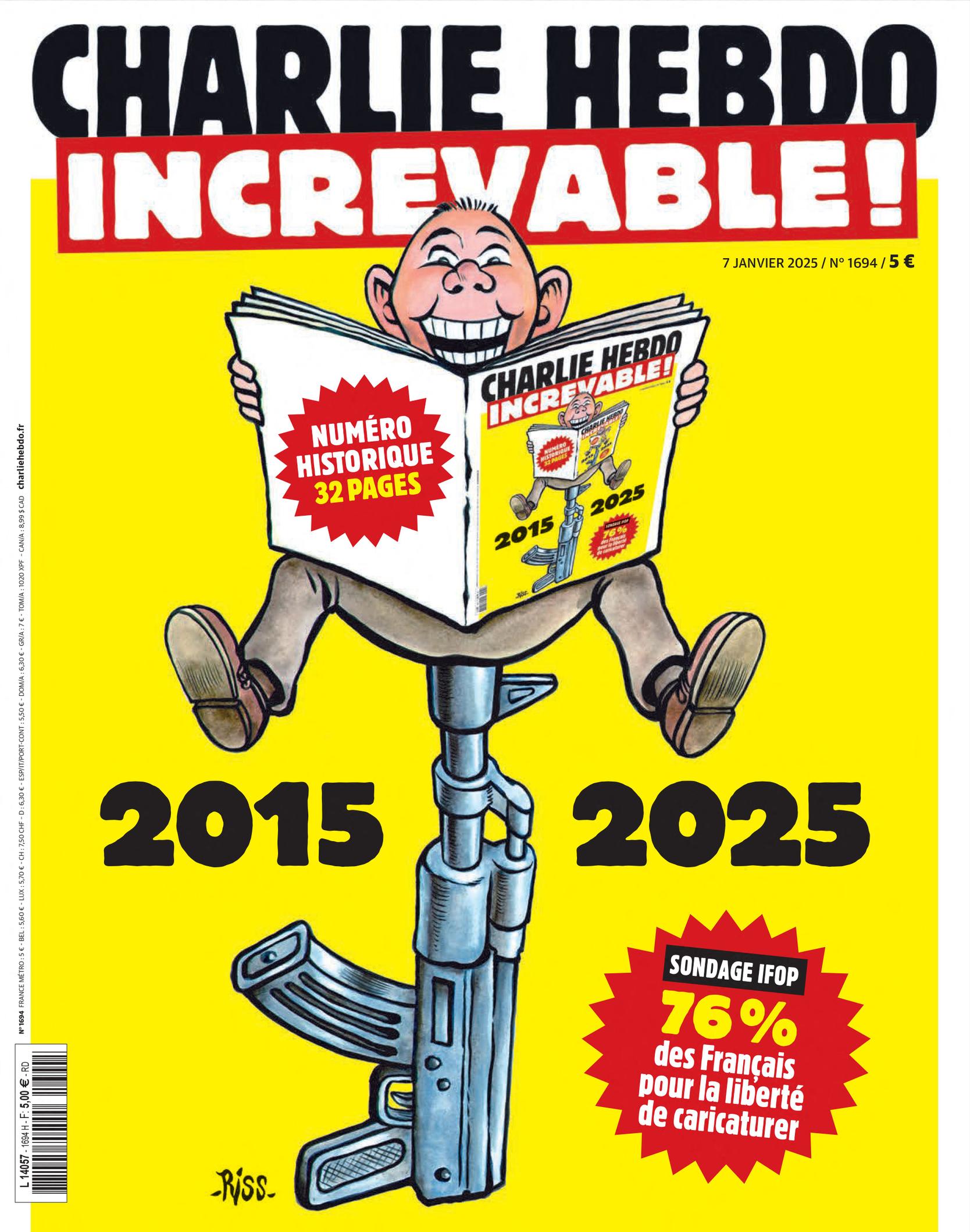  Indestructible Charlie Hebdo Unveils Special Edition 10 Years 