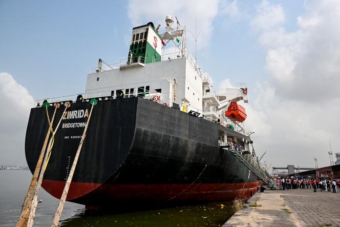 Le vraquier « Zimrida », battant pavillon de la Barbade, amarré au port d’Abidjan, le 7 janvier 2025.