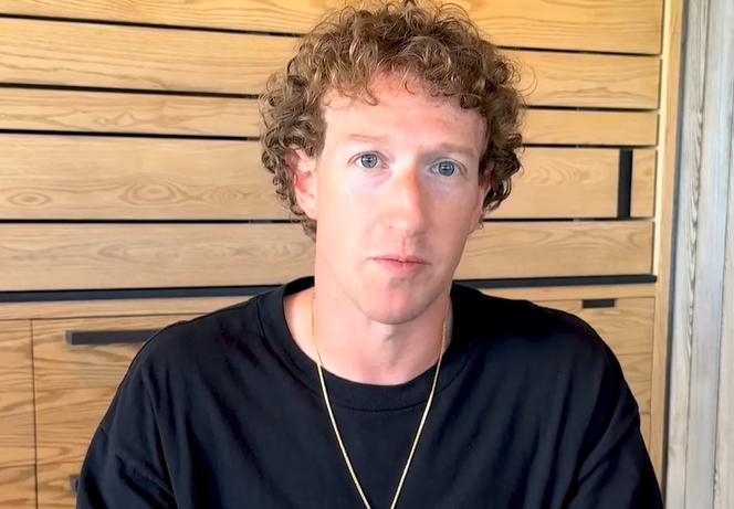 Mark Zuckerberg, dans sa vidéo annonçant la fin du programme de fact-checking de Meta aux Etats-Unis, le 7 janvier 2025.