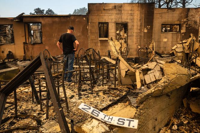 A Altadena, près de Los Angeles, le 9 janvier 2025.