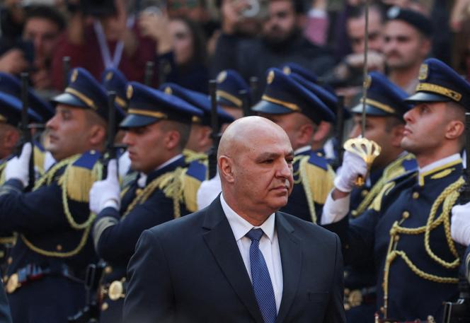 Le commadant en chef de l’armée libanaise Joseph Aoun, élu président, à Beyrouth, le 9 janvier. 