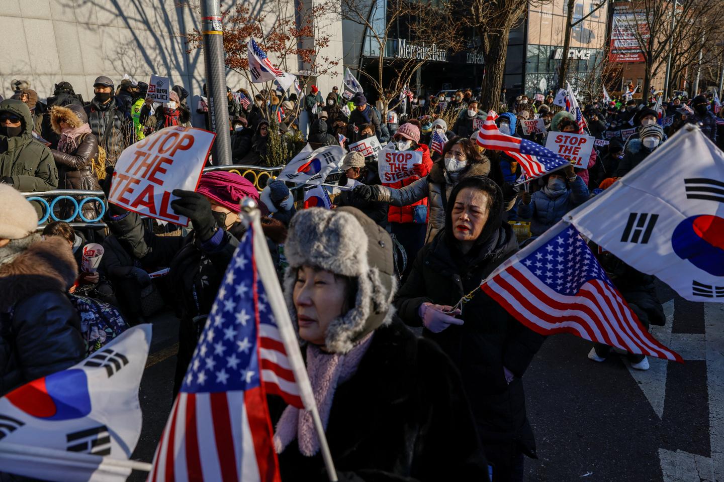 Why South Koreans are chanting Trump's 'Stop the Steal' in support of impeached president Yoon
