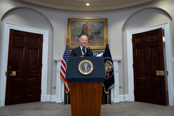 Joe Biden, à la Maison Blanche, à Washington, le 10 janvier 2025.