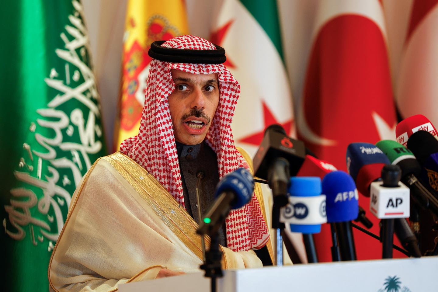 Saudi Arabia urges Syria sanctions relief at talks with regional, EU diplomats