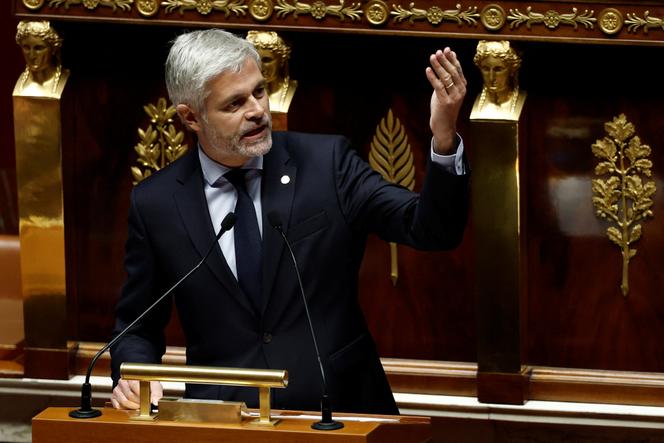 Laurent Wauquiez, à l’Assemblée nationale, le 14 janvier 2025.