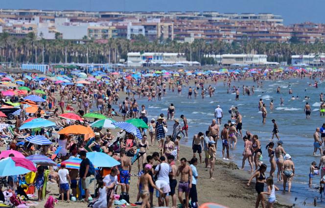 Une plage de Valence, le 5 juillet 2024.