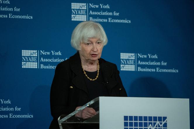 Janet Yellen, ancienne secrétaire au Trésor et ancienne présidente de la Fed, à New York, le 15&nbsp;janvier&nbsp;2025.