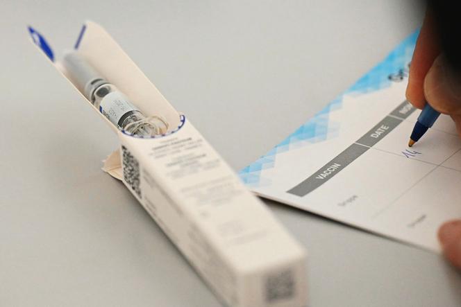 Dans un centre de vaccination contre la grippe à Nancy, en Meurthe-et-Moselle, le 14 janvier 2025.