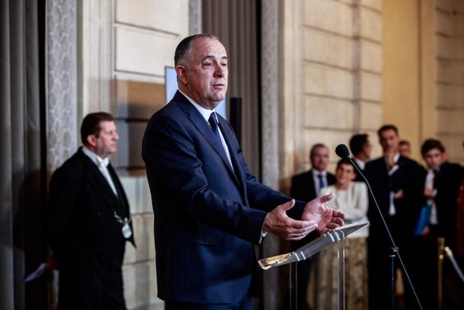 Didier Guillaume no Palácio do Eliseu, em Paris, 21 de fevereiro de 2020.