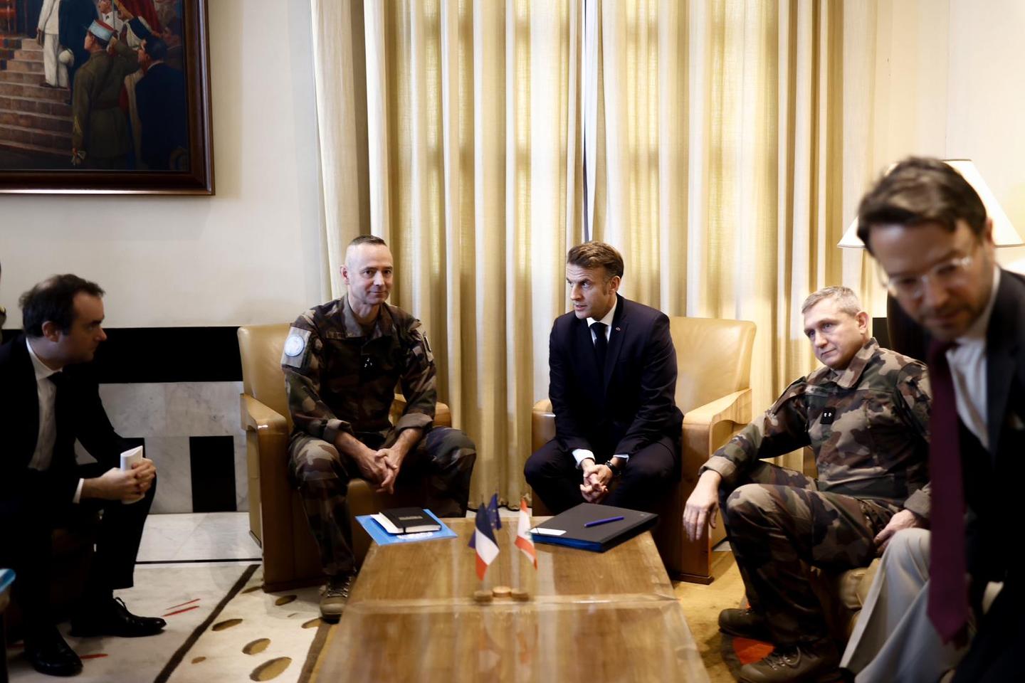 Macron visits Lebanon, where ceasefire is taking hold