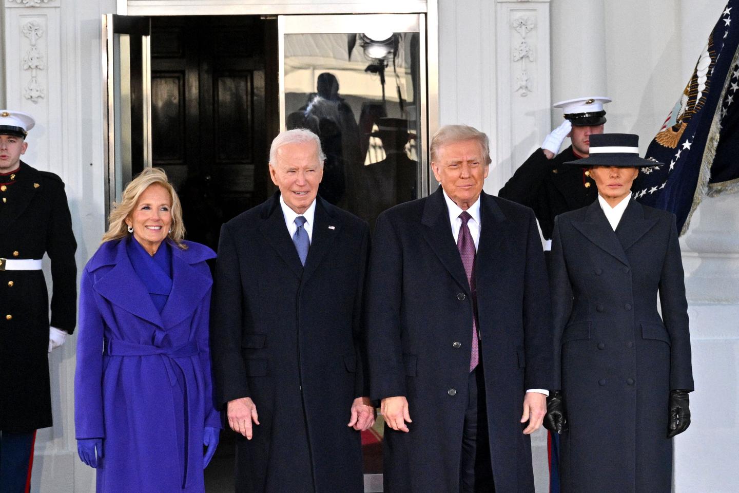 Trumps arrives at White House for tea with Bidens ahead of Capitol inauguration