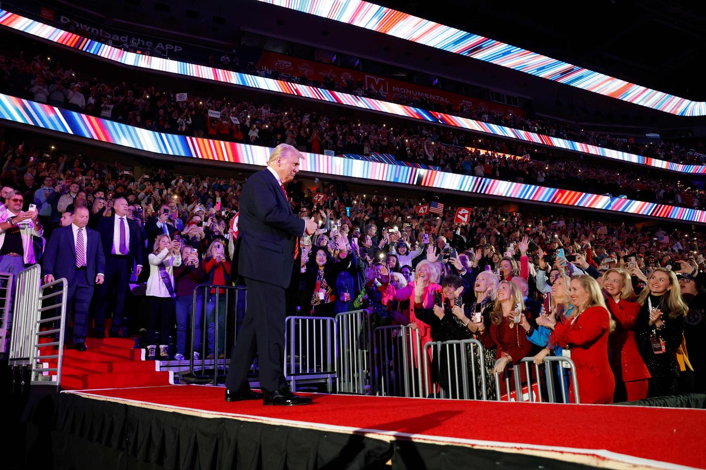 Before inauguration, Trump doubles down on promises to ecstatic supporters in Washington, DC