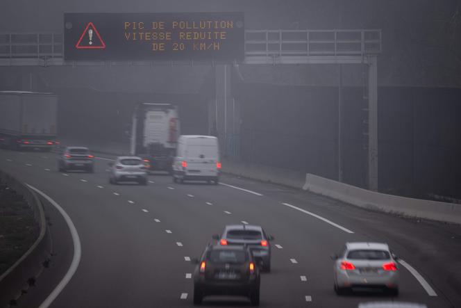 Sur l’A36 à Mulhouse, le 21 janvier 2023.