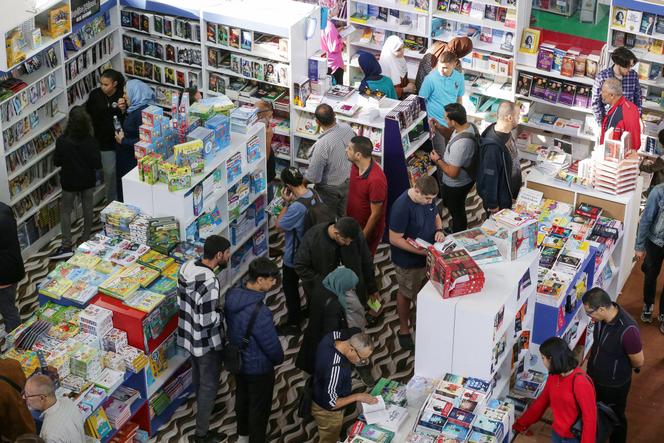 Durante a Feira do Livro de Argel, 8 de novembro de 2024.