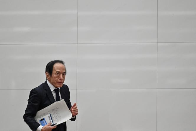  Kazuo Ueda, gouverneur de la Bank of Japan, à Tokyo, le 24&nbsp;janvier 2025.